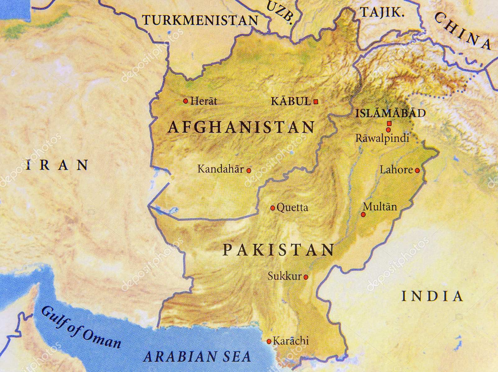 Pakistán mapa 3 1