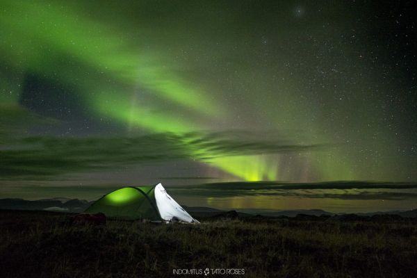 Charlas y proyecciones 1 Campamento y aurora boreal